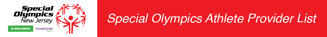 Special Olympics New Jersey-Athlete Provider List