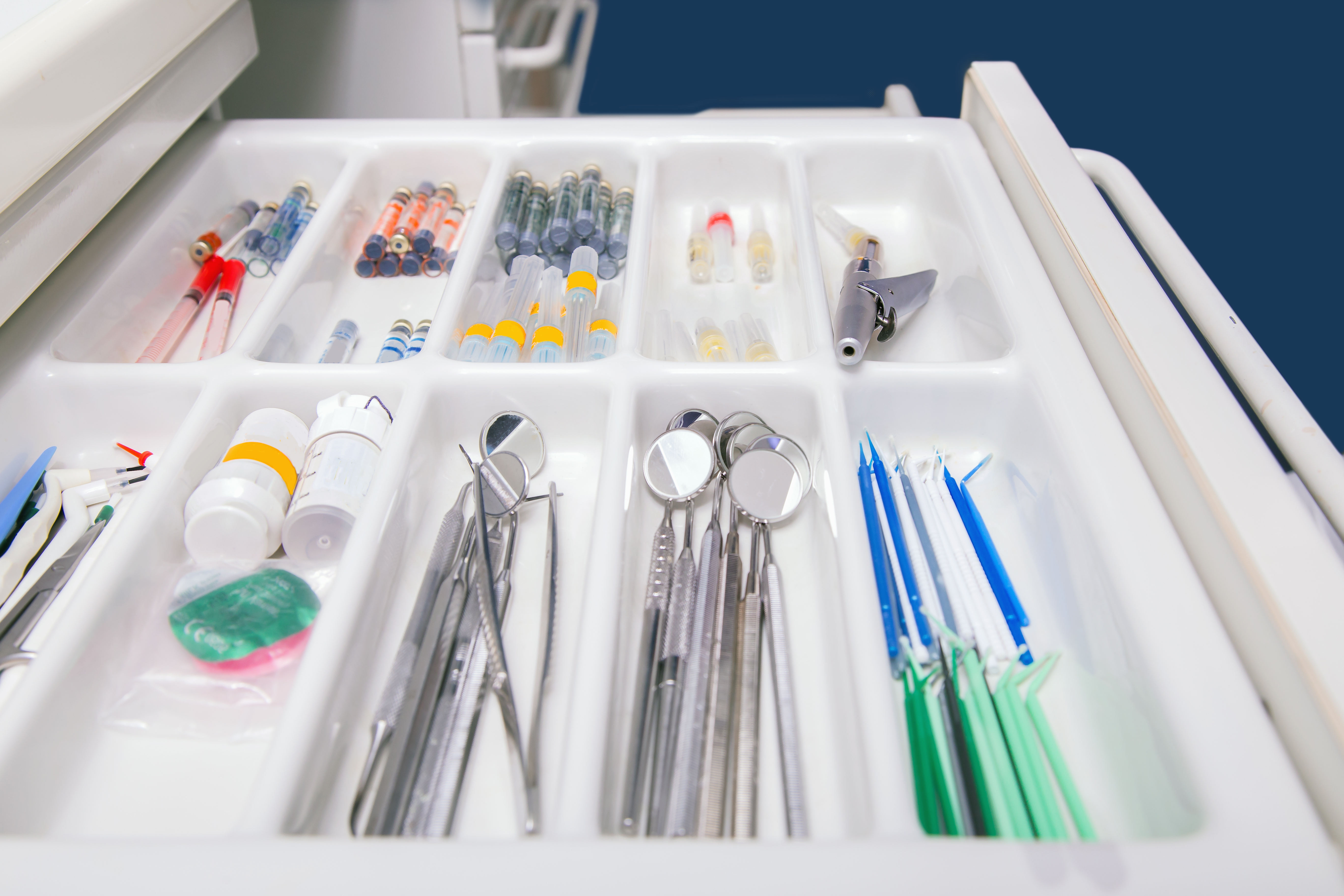 Dental Supplies in Drawer