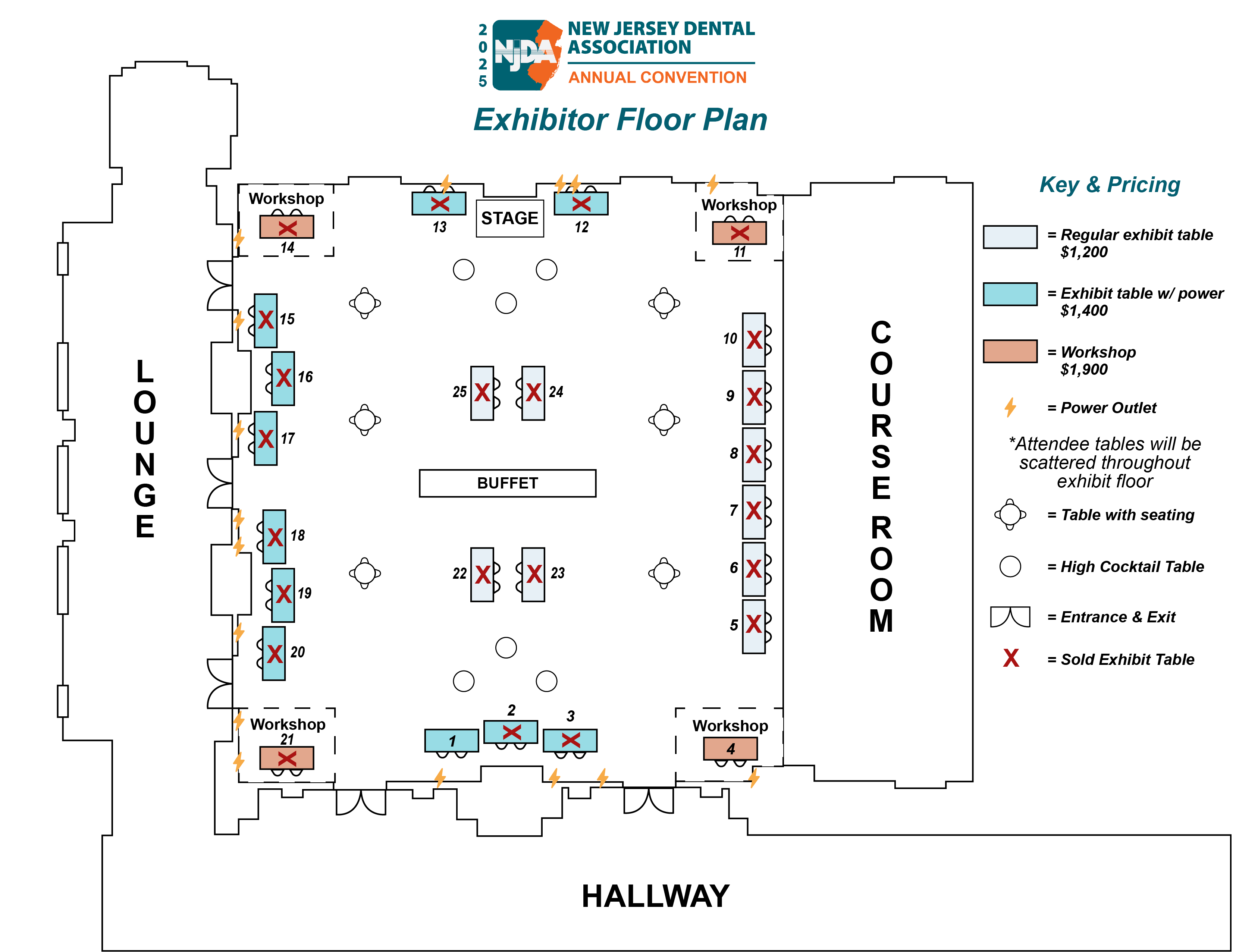 Annual Convention Floor Plan as of 12-13-2024