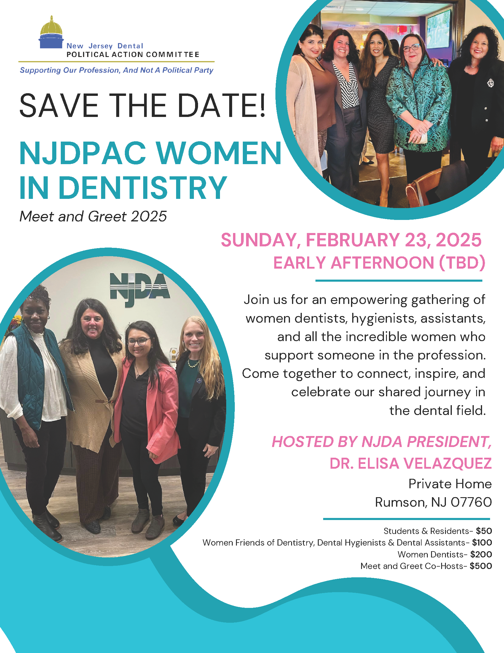 NJDPAC Women's Event Save the Date Flyer